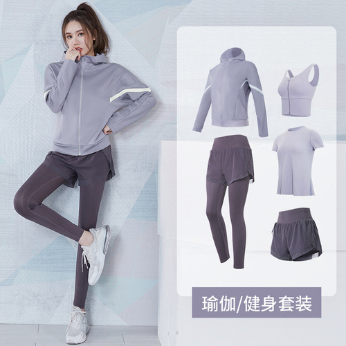 Yoga clothing suit for women in autumn and winter, loose slimming morning running professional long-sleeved running quick-drying clothing fitness sports jacket