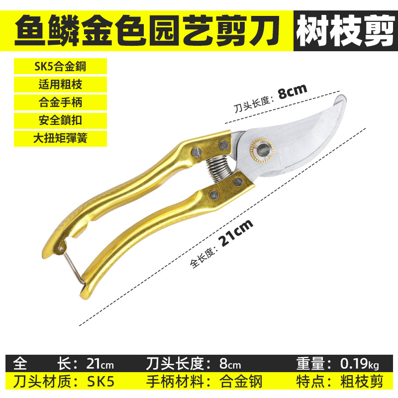 Jardín de jardinería tijeras de corte de ramas de árboles frutales artefacto de corte de ramas verdes domésticas herramienta especial para recoger tijeras de ramas