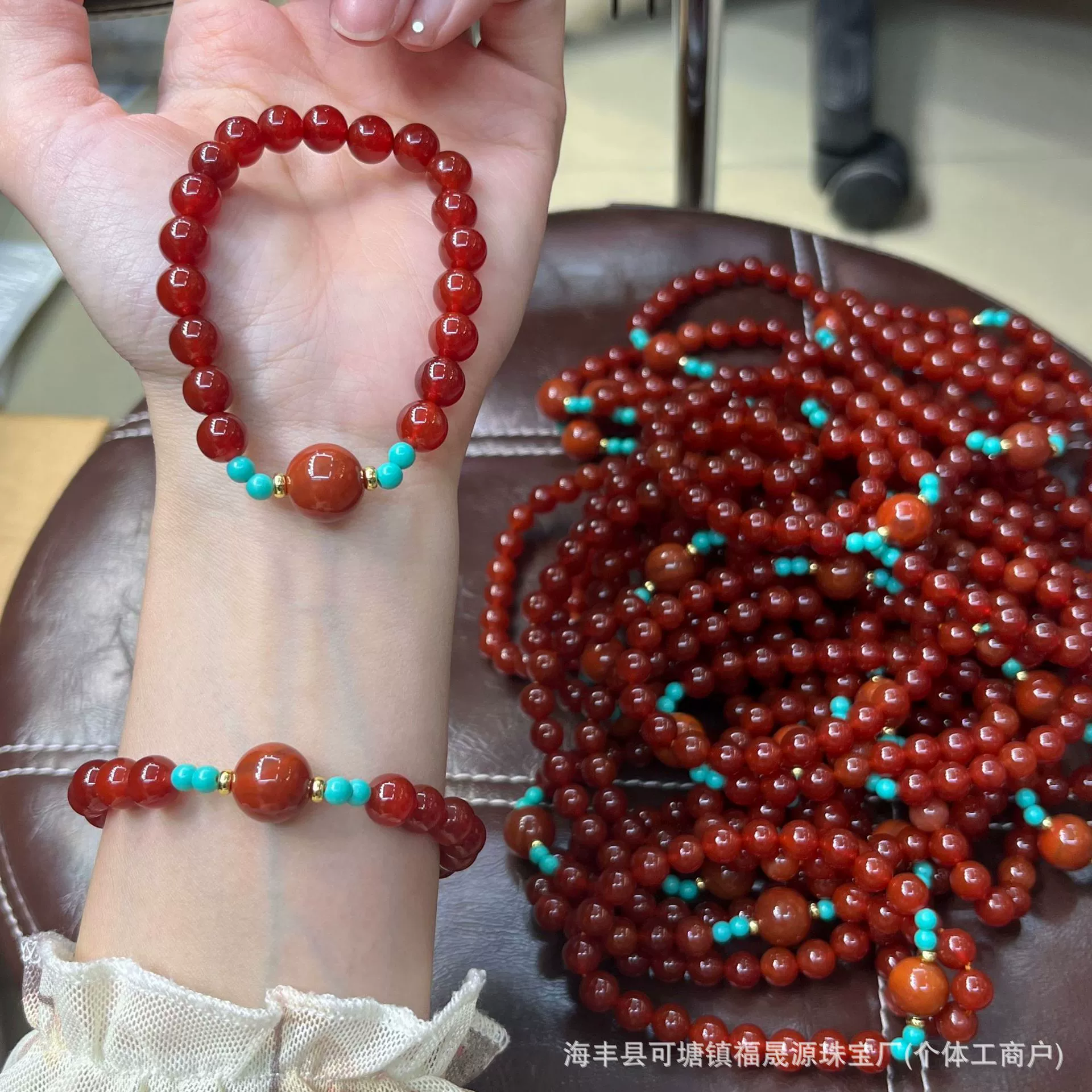 Красный агатовый браслет южно-красный ручный этнический стиль игры бусы женские украшения оригинальный дизайн в прямом эфире