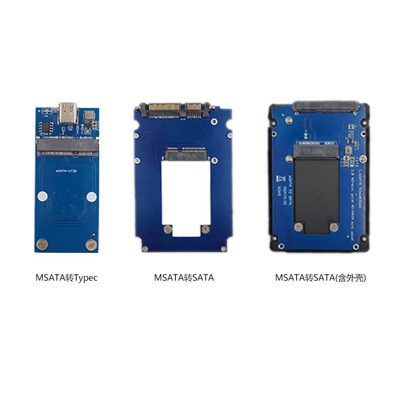 MSATA solid state drive adapter card to Typec/SATA interface adapter board