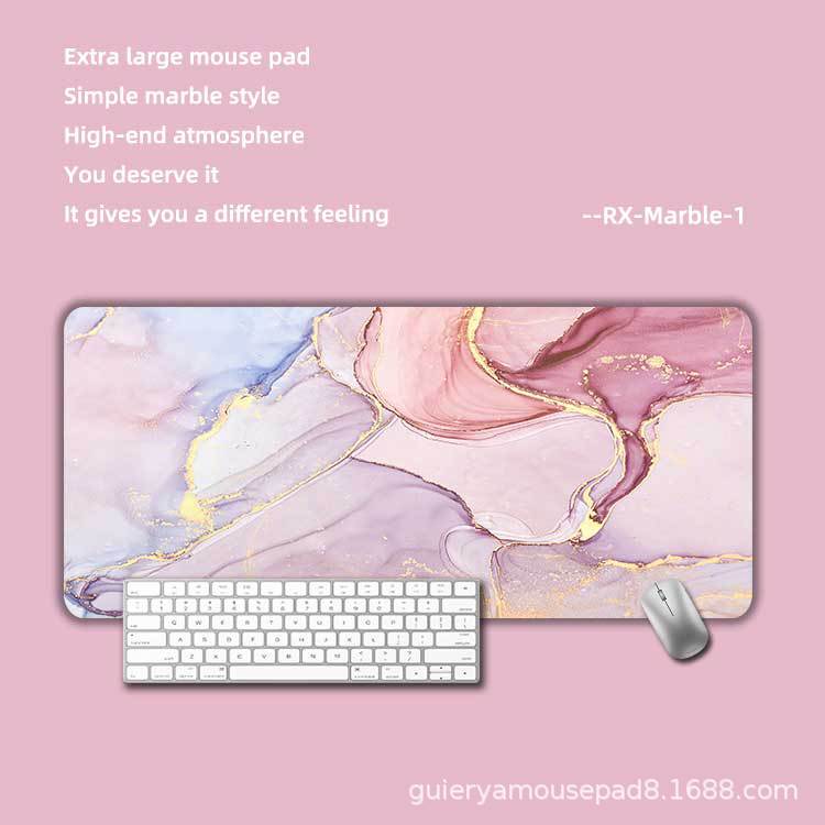 Alfombrilla de ratón con diseño de mármol estilo nórdico, antideslizante, ideal para oficina o escritorio