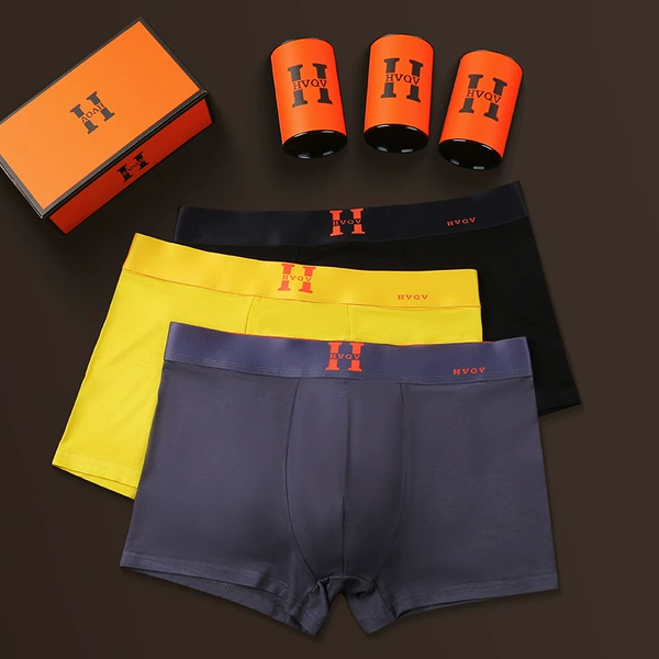 Orange black yellow gift box