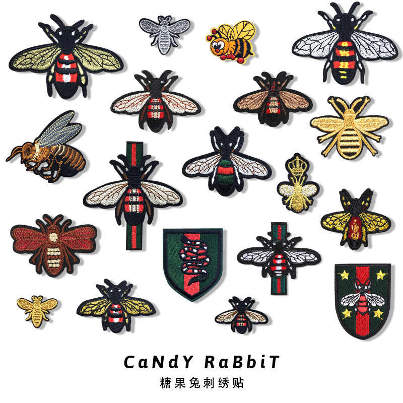 Little Bee Embroidered Cloth Stickers Wholesale Garment Accessories Patch Stickers Fashion Badge Chest Shoes and Hats Bag Accessories Decals Little Bee Embroidered Cloth Stickers Wholesale Garment Accessories Patch Stickers Fashion Badge Chest Shoes and Hats Bag Accessories Decals
