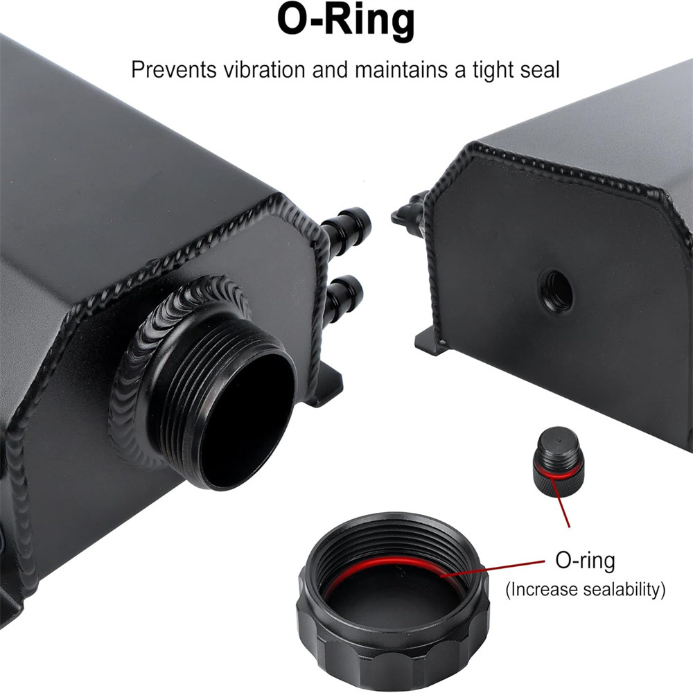 Ebay Amazon Hot Selling Car Modification Accessories Square Type Breathable Oil Pot Modification 1L 2L Fuel Tank Universal Car