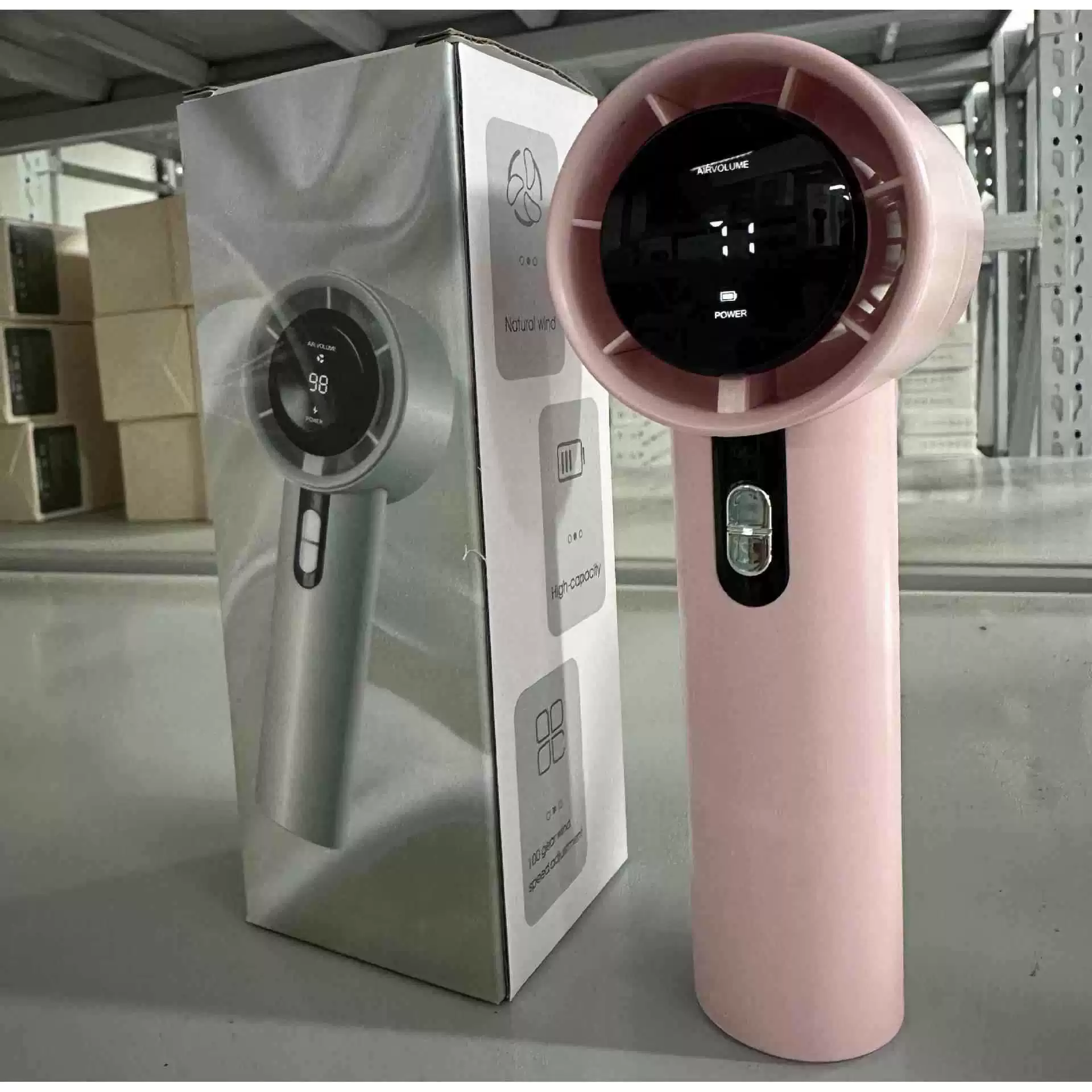 High speed handheld small table air fan, new collection