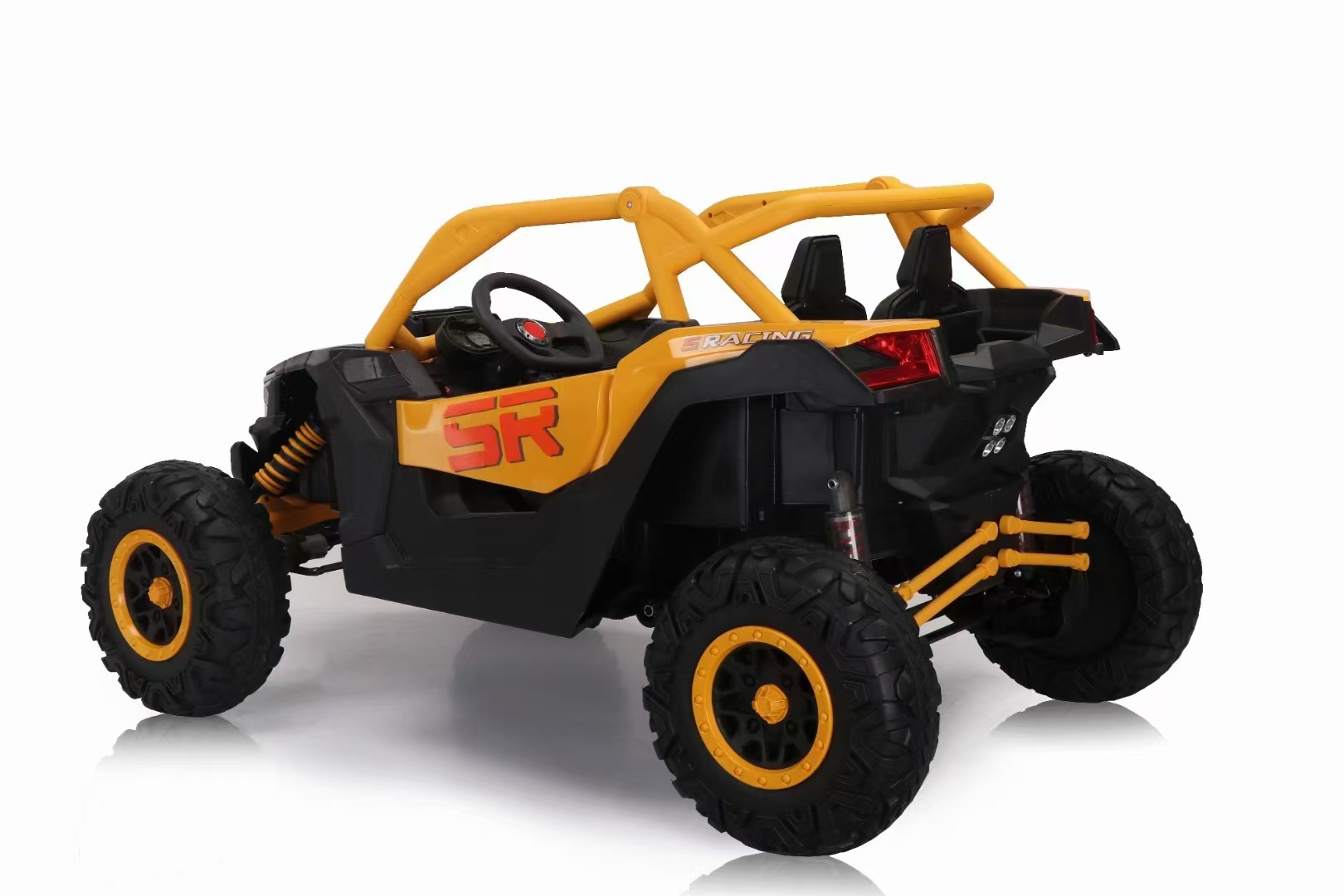 Bombardier todoterreno coche eléctrico para niños, coche de juguete para padres e hijos de cuatro ruedas, coche de control remoto para bebés de dos plazas para adultos