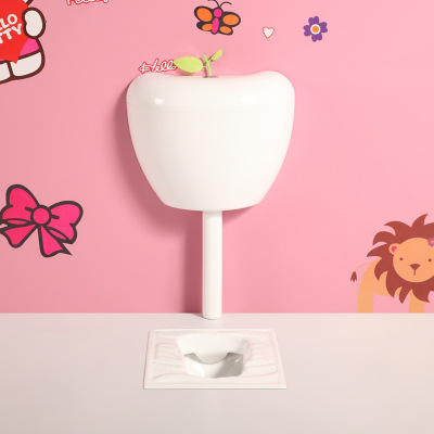 Suministro directo de fábrica kindergarten niños dibujos animados color cuclillas pan cerámica urinario en cuclillas pozo cuclillas inodoro en stock image 18