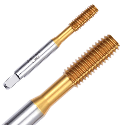 Titanium-coated tapping machine for cold heading taps, cobalt powder alloy stainless steel copper aluminum thread forming tap M3