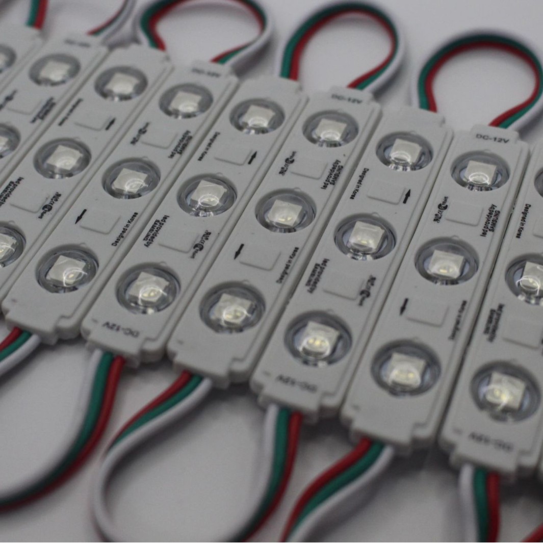 LED注塑模组 3灯5050全彩2811IC注塑模组 源头厂家现货批发5050RG