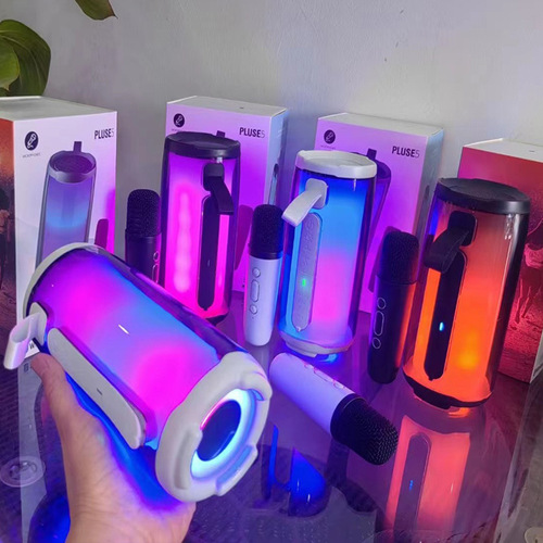 Pulse pluse5 Bluetooth speaker outdoor microphone karaoke integrated subwoofer home multifunctional KTV wireless sound 