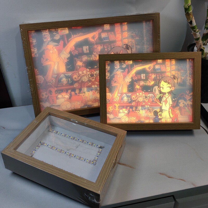 Factory wholesale photo frame childhood memories light picture frame charging touch night light student gift creative gift Factory wholesale photo frame childhood memories light picture frame charging touch night light student gift creative gift