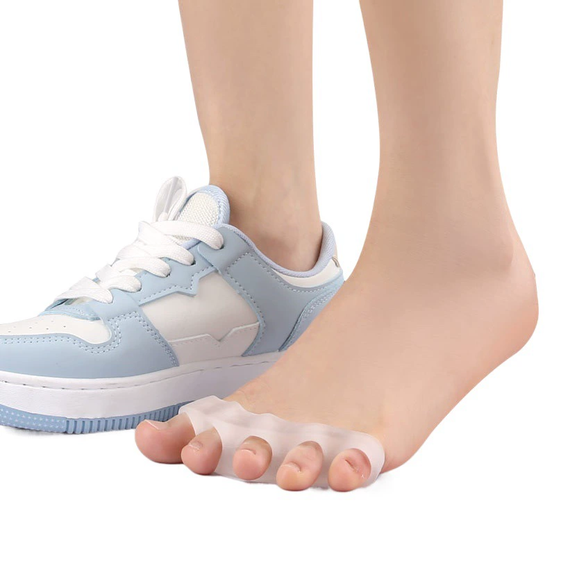 Силиконовый разделитель пальцев ног с пятью отверстиями, вальгусная большая кость стопы, reJin, зажим для пальцев ног, разделитель стопы, фиксированная Подушечка для пальцев ног