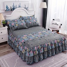 T 72792 Korean Style Lace Skin Friendly Bed Skirt ���滨����