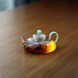 玻璃煮茶壶耐高温高硼硅泡茶壶新款迷你三色可选逸风过滤壶