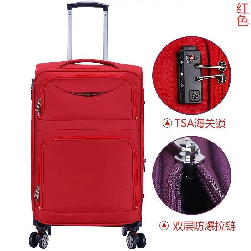 Oxford maleta de tela universal rueda caja de viaje para estudiantes de sexo masculino y femenino caja de cifrado caja de tela pulgada pulgada