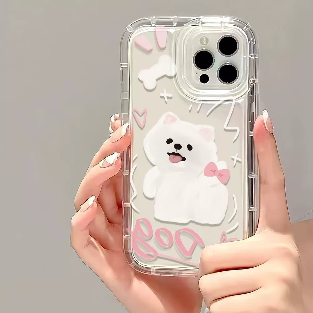 Яблоко, милая iPhone14 Pro с бантами, мультяшный чехол для телефона, iPhone 15, подушка безопасности, iPhone 14, защита на осень