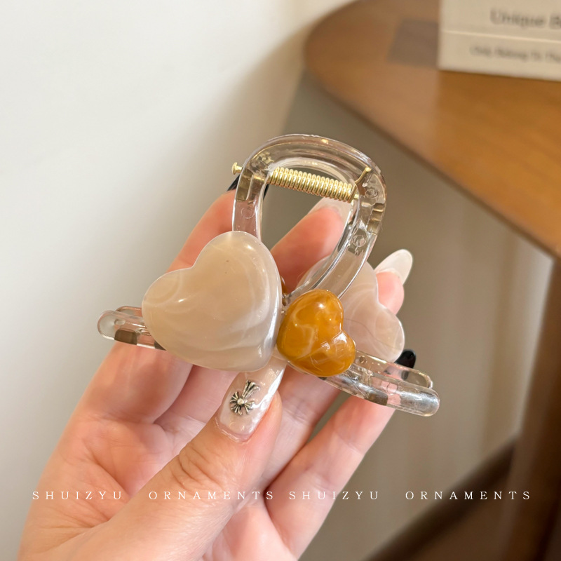 Clip de agarre simple de verano, volumen de cabello de alta calidad, clip de tiburón, horquilla grande, horquilla, nuevo cabello femenino, tocado 2024