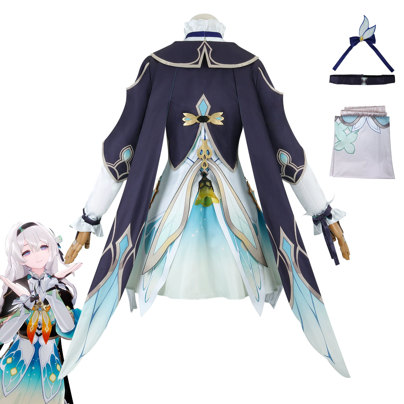 Кап СтраДом COS COS Server Iris Flower Flower Fireflies COSPLAY двух—мерный игровой аниме персонаж выступление