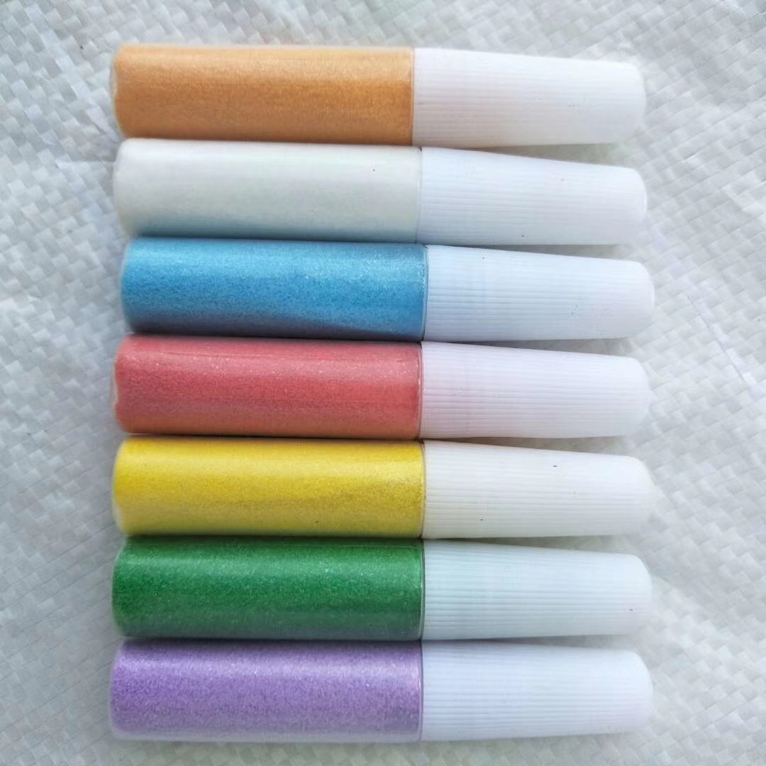 厂家批发染色彩砂 12色一套儿童沙画彩砂 瓶装彩砂套装 10克彩沙