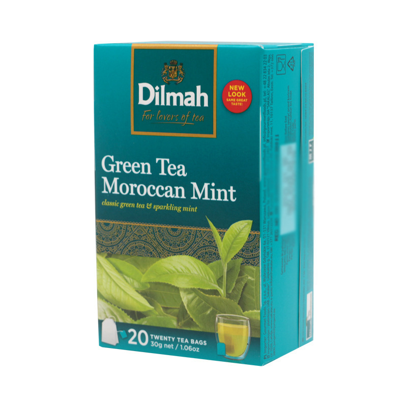 Dilmah Dilma Sri Lanka Imported Casual Tea Tea Bag Moroccan Mint Green Tea 20 Tea Bag Naked Bag