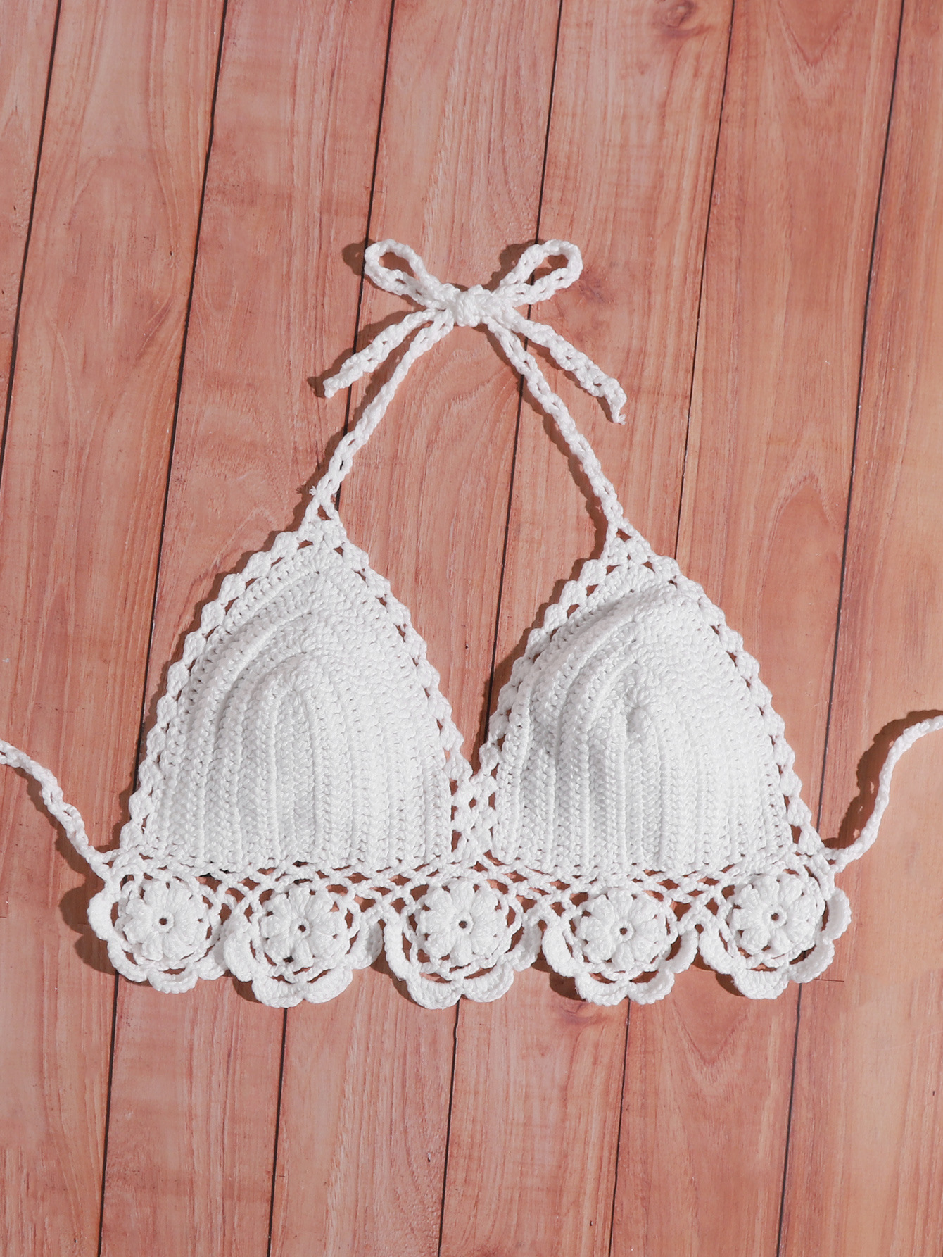 厂价直销度假风比基尼修身纯色手勾绑带泳衣上衣小背心 批发1057