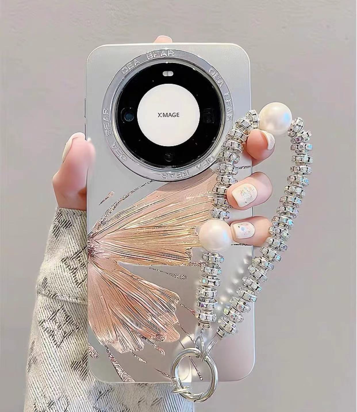 Diamante de imitación de plata galvanoplastia mariposa dorada hld