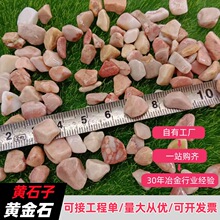 黄石子批发黄金石洗米石透水路面胶粘石园林铺面造景石子园林铺装