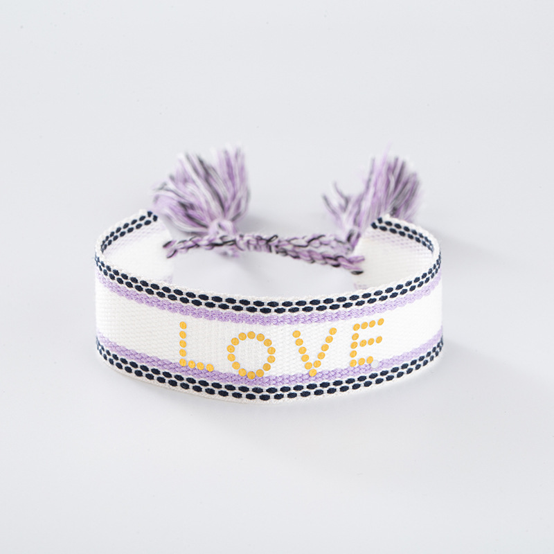 Fashion Letter Polyester Knitting Womenu0027S Bracelets 1 Piece