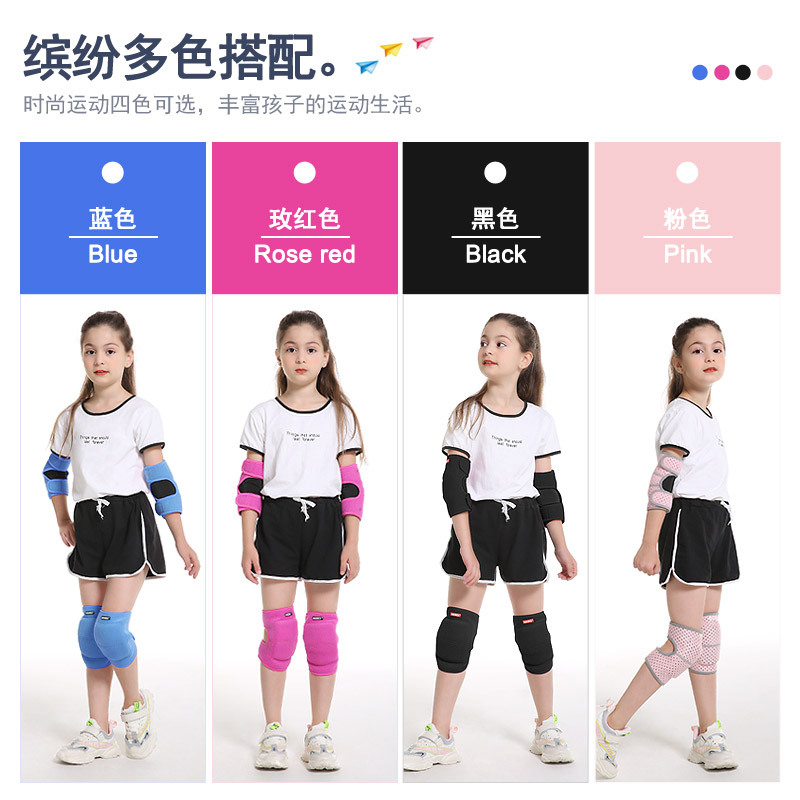 Esponja para niños almohadilla de rodilla engrosada deportes bailando patinaje fútbol anti-caída colisión arrodillada cubierta de la almohadilla de rodilla para niños en stock al por mayor