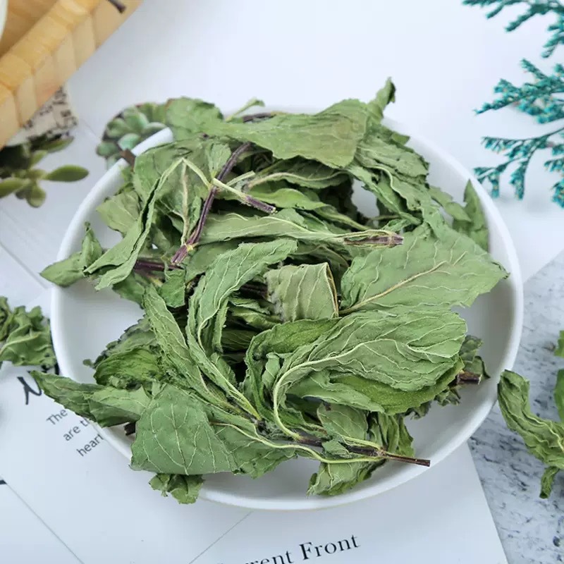 Dried Mint Leaves 500g Bo He Ye Herbal Tea Granules for Cooling Infusions and Culinary Use key features