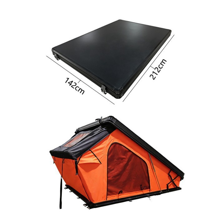 Ultra-Thin Hard-Top Roof Tent for Suvs, Suitable for Outdoor Camping, Compatible with Tank 300, Wrangler, and Great Wall Poer Vehicles