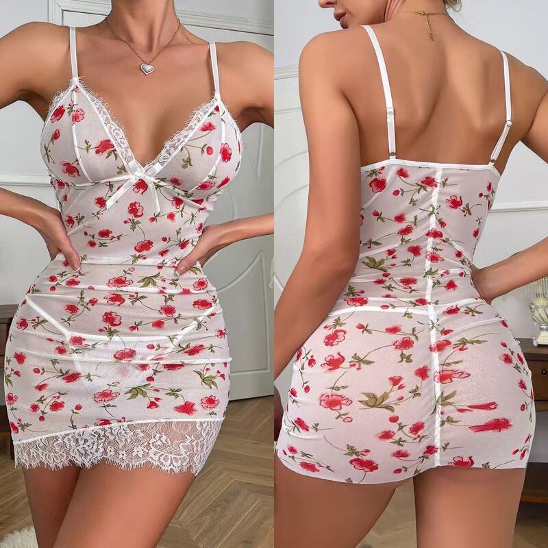 High-End New Pajamas, Summer Sexy Suspenders, Mid-Length Skirts, Sexy Underwear, Women's Temptation and Mood Home Wear Sets High-End New Pajamas, Summer Sexy Suspenders, Mid-Length Skirts, Sexy Underwear, Women's Temptation and Mood Home Wear Sets