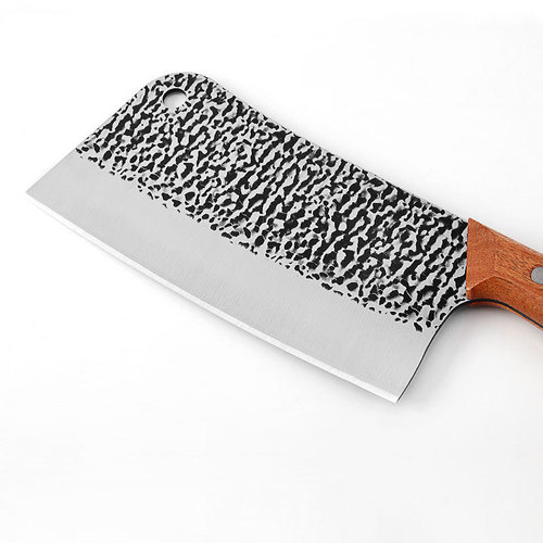 Stainless steel hammer pattern three-piece kitchen knife set kitchen knife sharp slicing bone chopping knife set household multi-functional chef knife