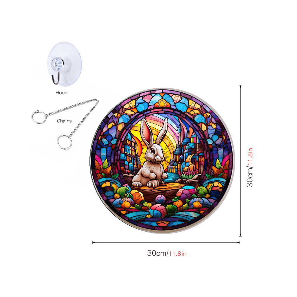 95g Weight pendant Home Textiles & Decor Type Acrylic Material Easter Festival Rabbit Pattern Casual, Elegant, Classical Style Easter Casual Elegant Classical Rabbit Arylic Party Supplies Decorations 110