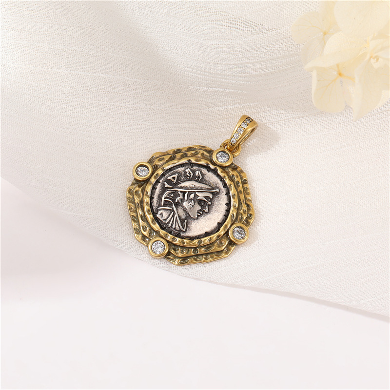 7g Weight Pendant Jewelry Making Type Artificial Pearls, Rhinestones Inlay Material DIY Jewelry Accessories Classification 1 Piece Quantity Copper Material Portrait Pattern Plating, Inlay Design Retro Style 1 Piece Copper Artificial Pearls Rhinestones Portrait Pendant 12