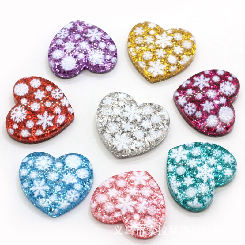 Cartoon Princess Frozen Heart Glitter Pink Heart Resin Accessories DIY Handmade Hairpin Rubber Band Material Mobile Phone Case Cartoon Princess Frozen Heart Glitter Pink Heart Resin Accessories DIY Handmade Hairpin Rubber Band Material Mobile Phone Case