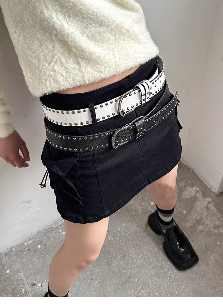 100g Weight Belt Classification 1 Piece Quantity Holiday, Street Occasion Pu Leather, Alloy Material Solid Color Pattern All Seasons Season Women's Gender Simple Style, Streetwear Style Simple Style Streetwear Solid Color Pu Leather Alloy Women's Leather Belts 6