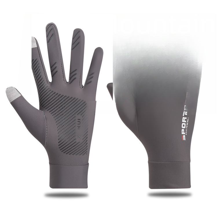 Sun Protection Gloves Ice Silk Summer Outdoor Fishing Riding_voghion.com