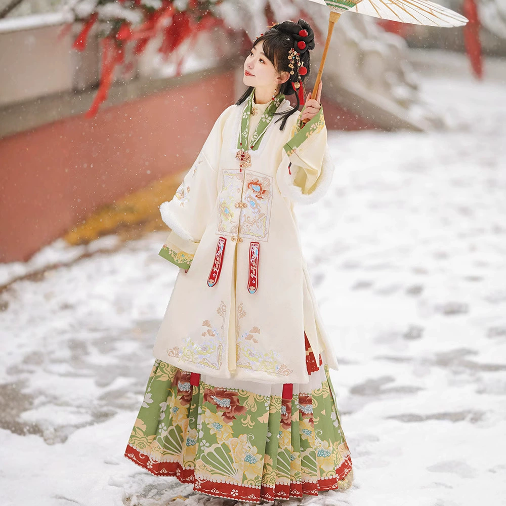 Благословение Linmen Оригинальная ханьская одежда женская длинная рубашка с воротником