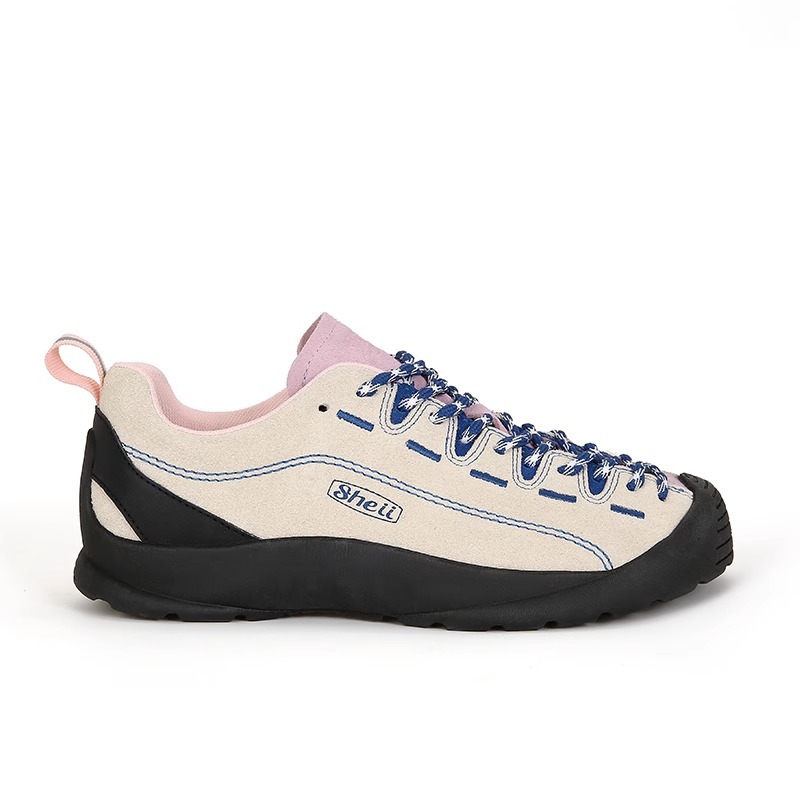 Zapatos de entrenamiento de alta altura de cuero de vaca, zapatos de entrenamiento de mujer al aire libre para caminar con suela gruesa de primavera y otoño 2024 nuevas zapatillas deportivas de color.