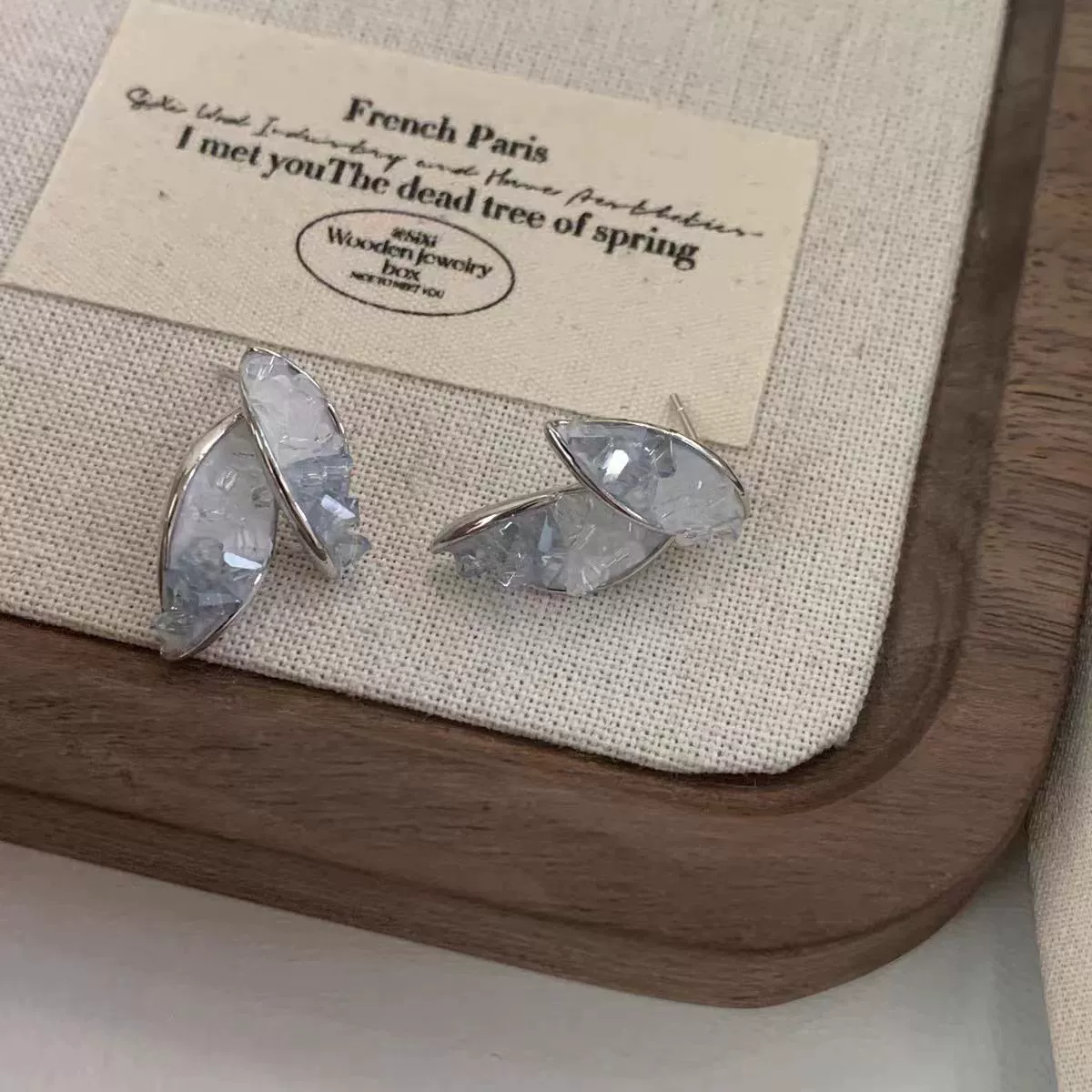 Кристальные серьги, модной дизайна свежие сережки-каблучки, заколки для ушей, стиль высокого качества, без пирсинга ушей