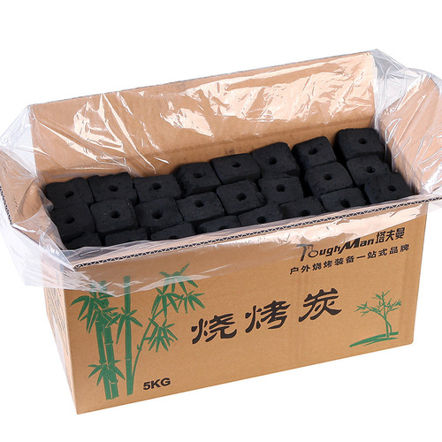 Barbecue carbon charcoal household heating smokeless indoor fire steel carbon quick-burning carbon strip environmentally friendly mechanism bamboo charcoal 20 pounds