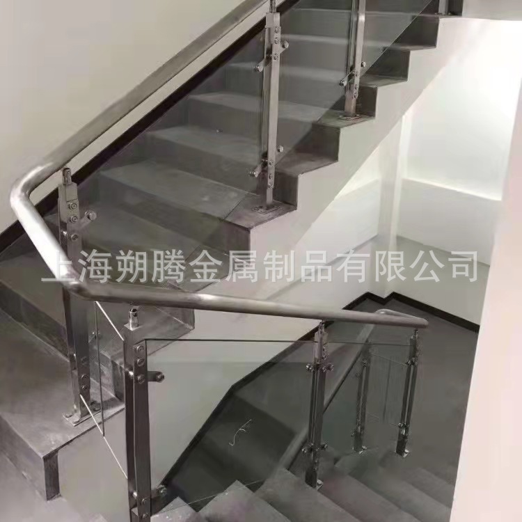 上海工厂加工制作玻璃护栏  楼梯护栏