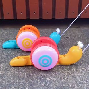 Worms can crawl small snails can walk rope snail toy traction creative pull string drag walking pet