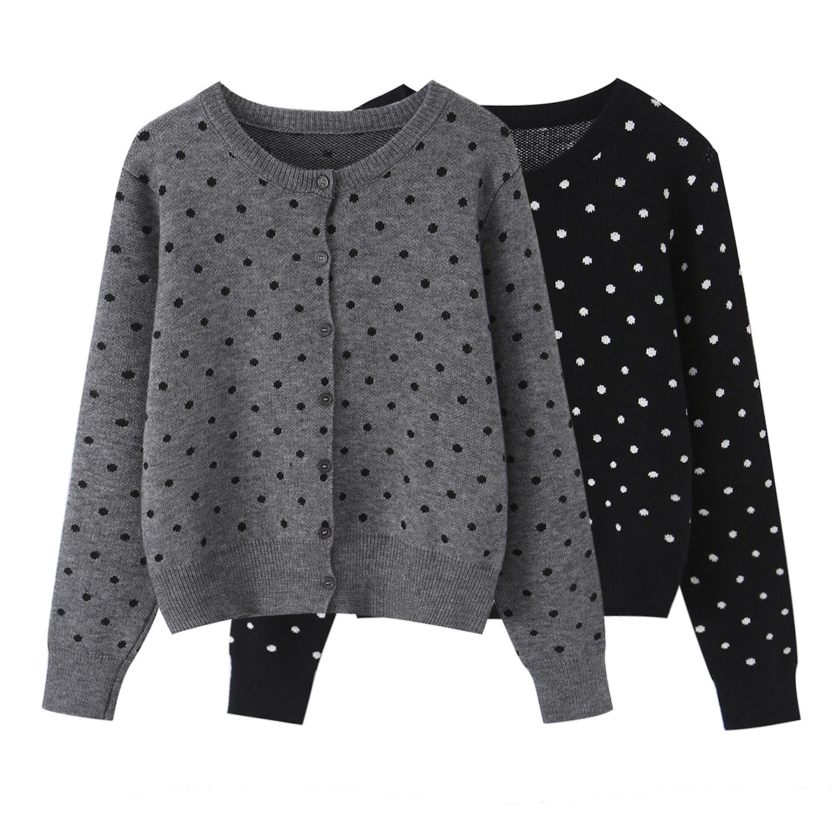 ZAZA hecho por sí mismo estilo europeo al por mayor ropa de mujer moda temperamento de diseño casual ondulado suéter cardigan