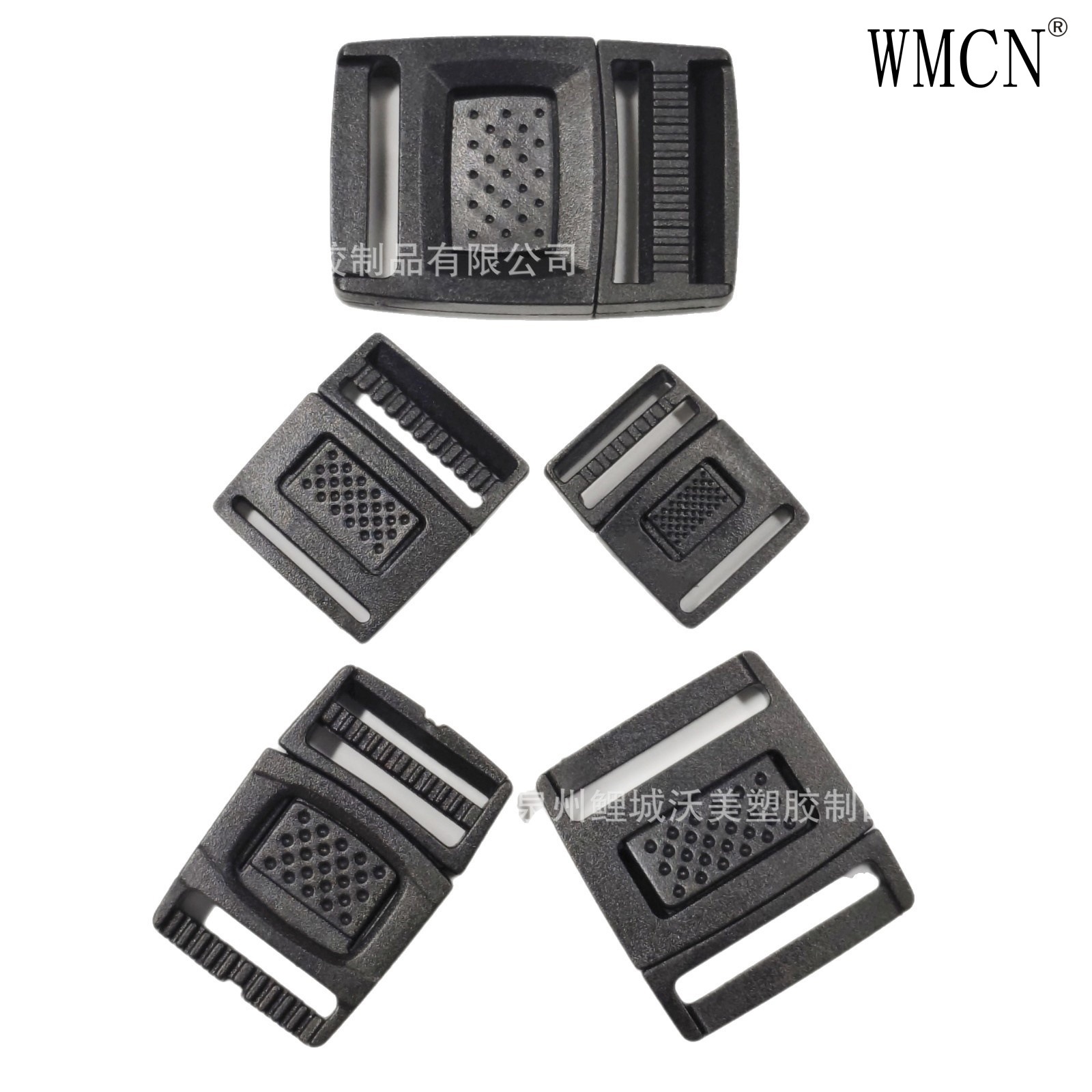 Plastic Snap Lock for Internal Luggage Compartment, Elastic Band Connector, 6-Point Sun Hat Buckle, Thin Flat Buckle