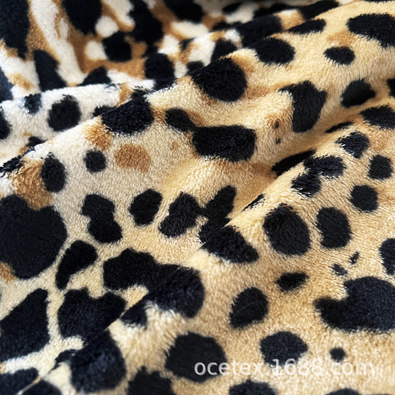 虎纹印花法兰绒毛毯春秋床上用品盖毯亲肤双面法兰绒毛毯厂家批发