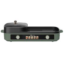 小熊电烤炉烤肉锅一体多功能烤涮锅家用烤肉锅电烤盘烹饪机料理机