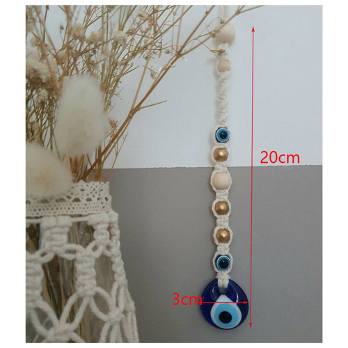 Turkish blue eye pendant devil's eye pendant INS style wall decoration car interior pendant cross-border supply
