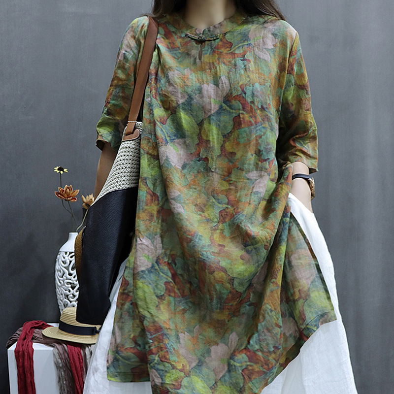 Summer retro long shirt